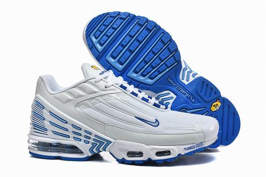 Cheap Nike Air Max Plus 3 Men's Shoes White Blue-84